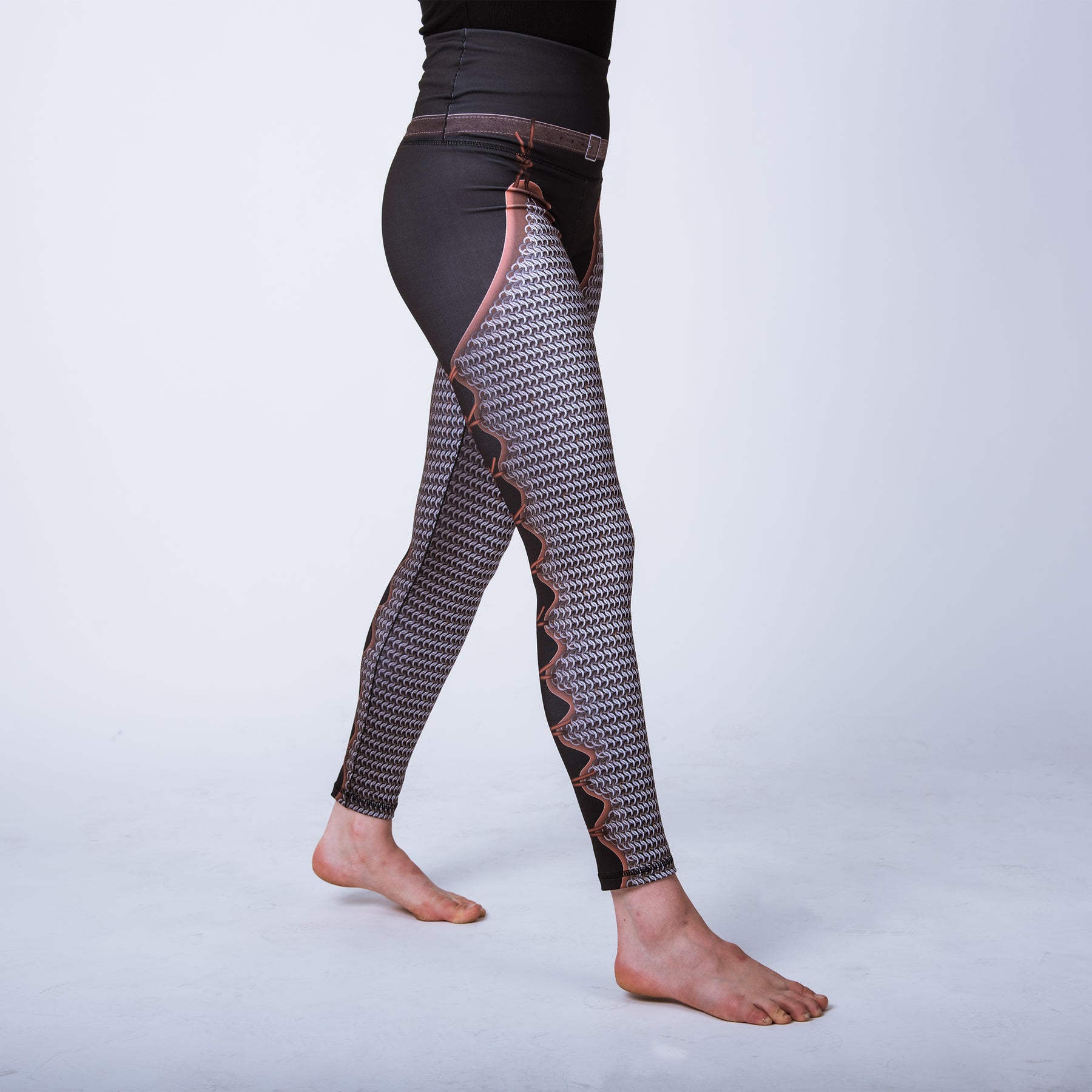 Chain Mail Chausses Leggings, 9mm Round Riveted With Solid Rings Leggings,  UKE-092 Valentine's Day -  Norway